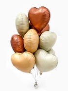 Воздушный шар фольгированный 18" «Сердце», набор 12 шт.  (артикул 10947611)  большой выбор товаров оптом и в розницу по низким ценам с доставкой