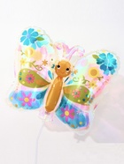 Воздушный шар фольгированный 23" «Бабочка», с палочкой, набор 5 шт. 10948972