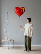 Воздушный шар фольгированный 36" «Красное сердце с бантом»  (артикул 10948986)  большой выбор товаров оптом и в розницу по низким ценам с доставкой