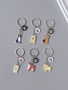 Брелок для ключей на кольце «Породы собак», металл, 5.5×1.5×0.2 см, МИКС  (артикул 10960551)  большой выбор товаров оптом и в розницу по низким ценам с доставкой