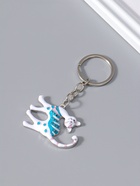 Брелок для ключей на кольце «Раскрашенные котики», металл, 3.2×4×0.5 см, МИКС - Фото 3