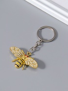 Брелок для ключей на кольце «Пчёлка», металл, стразы, 3.2×5.5×0.7 см  (артикул 10960555)  большой выбор товаров оптом и в розницу по низким ценам с доставкой