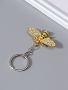 Брелок для ключей на кольце «Пчёлка», металл, стразы, 3.2×5.5×0.7 см  (артикул 10960555)  большой выбор товаров оптом и в розницу по низким ценам с доставкой