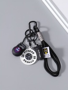 Брелок для ключей на кольце с карабином «Гиря, диск и бутылка», на рюкзак, сумку, чёрный, 13.5×4.5×2.2 см - Фото 1