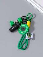 Брелок для ключей на кольце с карабином «Гантеля, диск и бутылка», на рюкзак, сумку, зелёный, 14.5×4.5×2.2 см - Фото 3