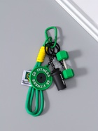 Брелок для ключей на кольце с карабином «Гантеля, диск и бутылка», на рюкзак, сумку, зелёный, 14.5×4.5×2.2 см  (артикул 10960557)  большой выбор товаров оптом и в розницу по низким ценам с доставкой