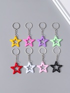 Брелок для ключей на кольце «Яркая звезда», пластик, 4.5×4.7 см, МИКС  (артикул 10962043)  большой выбор товаров оптом и в розницу по низким ценам с доставкой