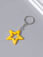 Брелок для ключей на кольце «Яркая звезда», пластик, 4.5×4.7 см, МИКС  (артикул 10962043)  большой выбор товаров оптом и в розницу по низким ценам с доставкой