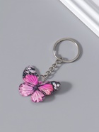 Брелок для ключей на кольце «Яркая бабочка», пластик, 3.2×4.2×1.5 см, МИКС - Фото 3