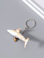 Брелок для ключей на кольце «Дельфин», пластик под песочный мрамор, 7.4×2.8×2 см  (артикул 10962049)  большой выбор товаров оптом и в розницу по низким ценам с доставкой