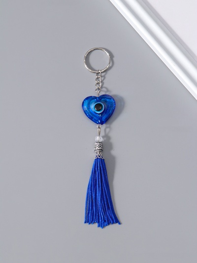 Брелок для ключей на кольце «Сердце от сглаза», 10.5×2.7×0.8 см