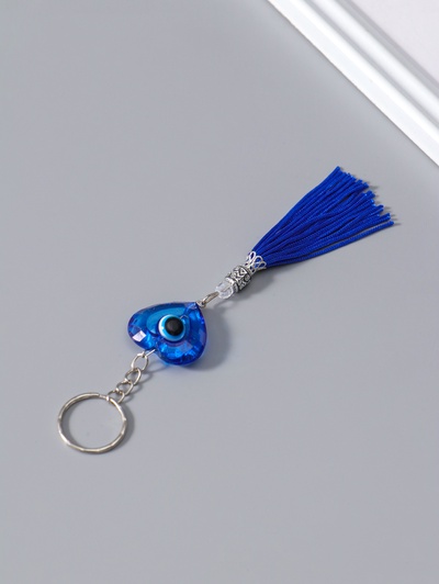 Брелок для ключей на кольце «Сердце от сглаза», 10.5×2.7×0.8 см