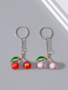 Брелок для ключей на кольце «Вишенки с листьями», пластик, 4×4×1.5 см, МИКС - Фото 1