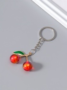 Брелок для ключей на кольце «Вишенки с листьями», пластик, 4×4×1.5 см, МИКС - Фото 3