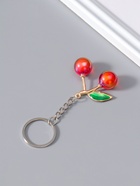Брелок для ключей на кольце «Вишенки с листьями», пластик, 4×4×1.5 см, МИКС - Фото 4