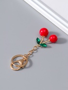 Брелок для ключей на кольце с карабином «Вишенки с листьями», 9×4×1.7 см - Фото 3