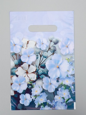 Пакет «Лазурь», полиэтиленовый с вырубной ручкой, 20×30 см, 30 мкм