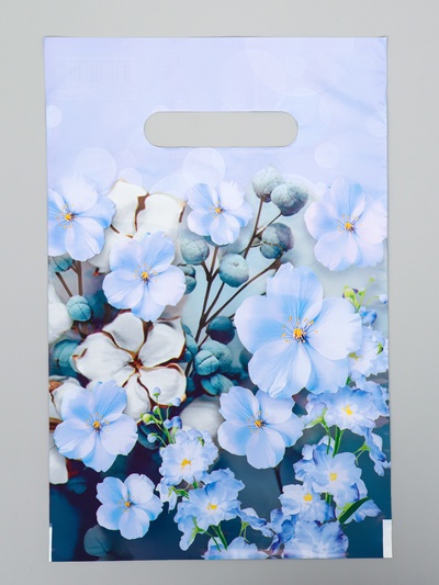 Пакет «Лазурь», полиэтиленовый с вырубной ручкой, 20×30 см, 30 мкм