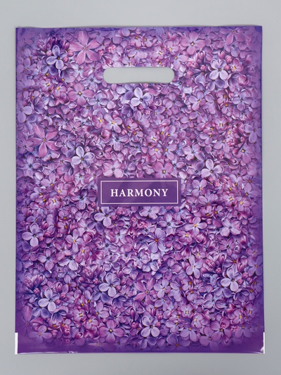 Пакет «Гармония», полиэтиленовый с вырубной ручкой, 31×40 см, 60 мкм