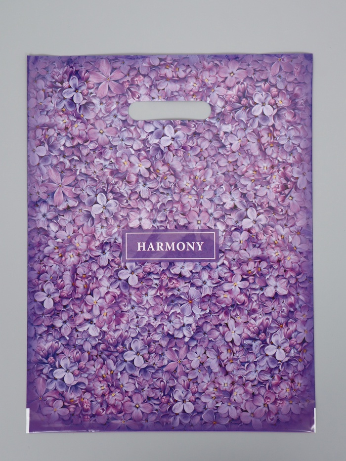 Пакет «Гармония», полиэтиленовый с вырубной ручкой, 31×40 см, 60 мкм - Фото 1