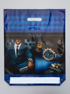 Пакет подарочный «Тайм стиль», полиэтиленовый с вырубной ручкой, 38×47 см, 60 мкм  (артикул 10988369)  большой выбор товаров оптом и в розницу по низким ценам с доставкой