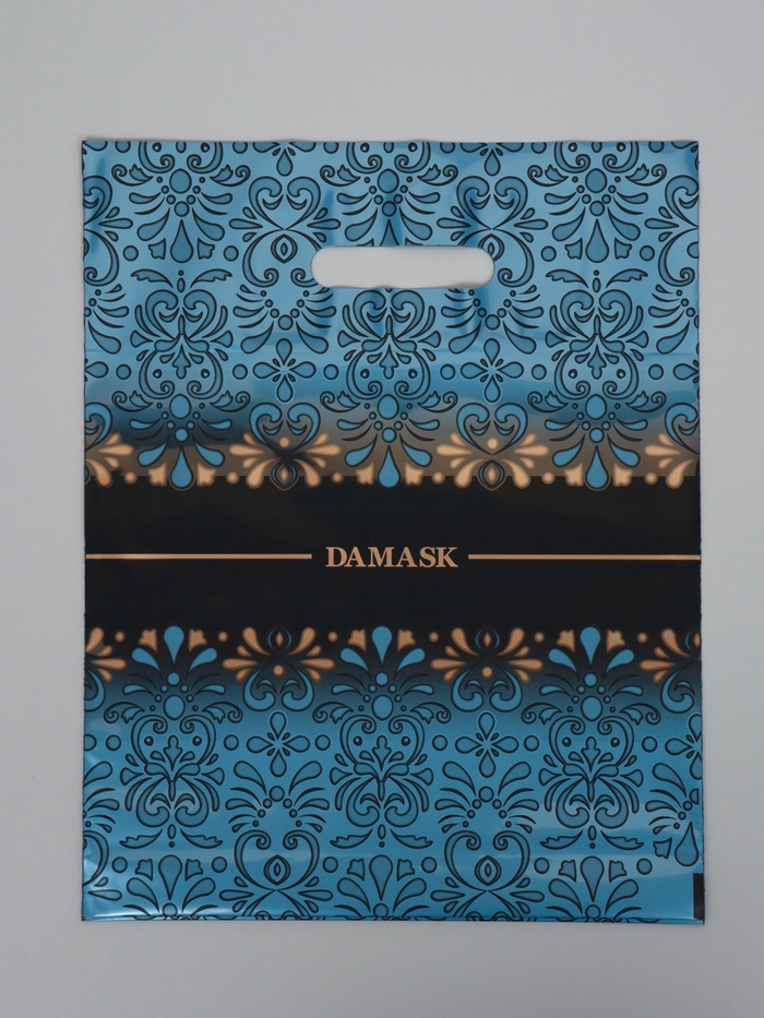 Пакет «Дамаск», полиэтиленовый с вырубной ручкой, 30×37 см, 90 мкм - Фото 1