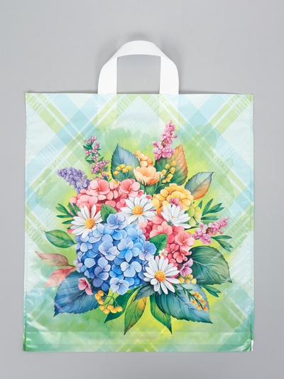 Пакет «Июль», полиэтиленовый с петлевой ручкой, 38×42 см, 40 мкм