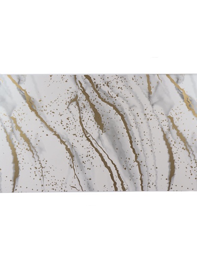 Кухонный фартук самоклеящийся на стену «Рецциато», 3000×600 мм, цвет белый/золотой