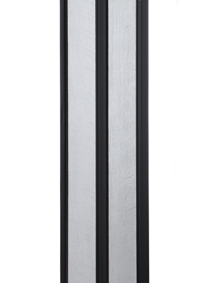 Стеновая панель рейка ПВХ «Санторини белый», 3000×125 мм, цвет серый