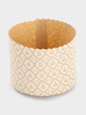 Формы для выпечки кулича бумажные «Жемчуг.ХВ», одноразовые, набор 10 шт., 11×8.5 см, бежевые