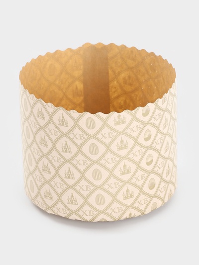 Формы для выпечки кулича бумажные «Жемчуг.ХВ», одноразовые, набор 10 шт., 11×8.5 см, бежевые