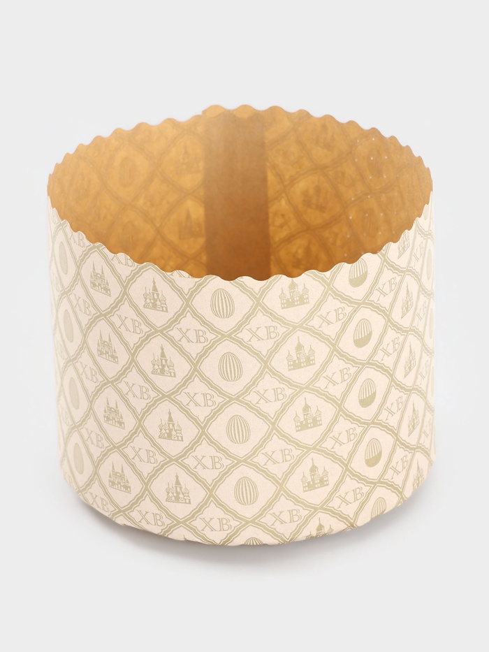 Формы для выпечки кулича бумажные «Жемчуг.ХВ», одноразовые, набор 10 шт., 11×8.5 см, бежевые - Фото 1