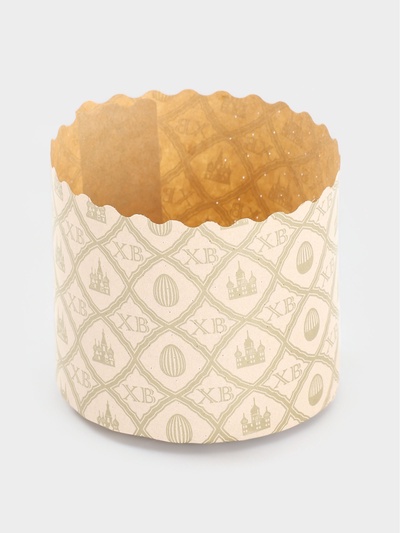 Формы для выпечки кулича бумажные «Жемчуг.ХВ», одноразовые, набор 10 шт., 7×6 см, бежевые