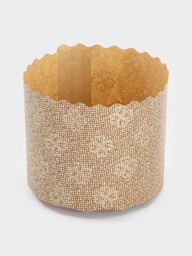 Формы для выпечки кулича бумажные «Классика», одноразовые, набор 10 шт., 7×6 см, бежевые