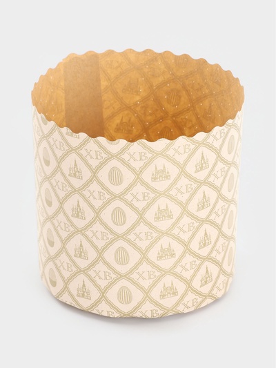 Формы для выпечки кулича бумажные «Жемчуг.ХВ», одноразовые, набор 10 шт., 9×9 см, бежевые