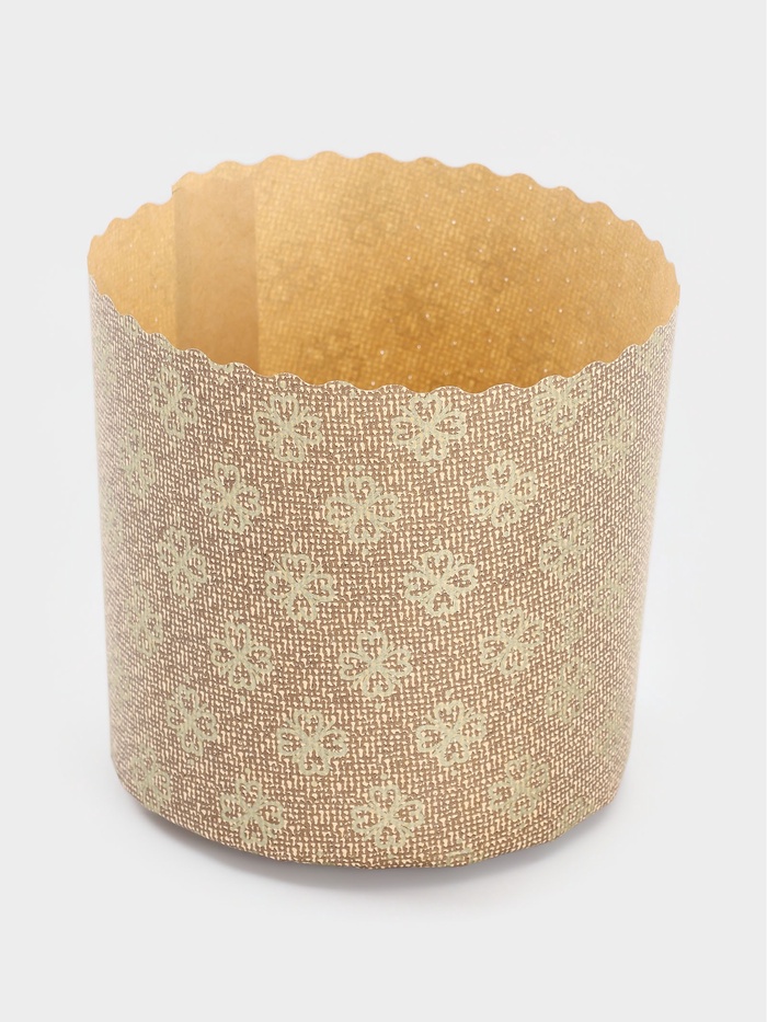 Формы для выпечки кулича бумажные «Классика», одноразовые, набор 10 шт., 9×9 см, бежевые - Фото 1