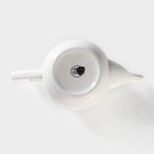 УЦЕНКА Чайный сервиз на подставке BellaTenero, 15 предметов: чайник 850 мл, 6 кружек 70 мл, сахарница с ложкой 300 мл, молочник 250 мл, 6 блюдец, фарфор, белы... - Фото 16