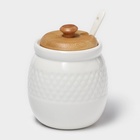 УЦЕНКА Чайный сервиз на подставке BellaTenero, 15 предметов: чайник 850 мл, 6 кружек 70 мл, сахарница с ложкой 300 мл, молочник 250 мл, 6 блюдец, фарфор, белы... - Фото 22