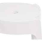 Табурет Bovel пластиковый, 360×360×450 мм, белый - Фото 4