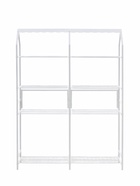 Подставка для цветов, 133×40×177 см, 8 полок, 2 секции, белая - Фото 3