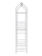 Подставка для цветов, 133×40×177 см, 8 полок, 2 секции, белая - Фото 5