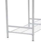 Подставка для цветов, 133×40×177 см, 8 полок, 2 секции, белая - Фото 8