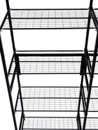 Подставка для цветов, 133×40×177 см, 8 полок, 2 секции, чёрная - Фото 6