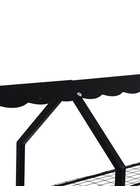 Подставка для цветов, 133×40×177 см, 8 полок, 2 секции, чёрная - Фото 7