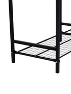 Подставка для цветов, 133×40×177 см, 8 полок, 2 секции, чёрная - Фото 8