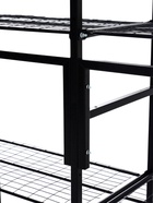 Подставка для цветов, 133×40×177 см, 8 полок, 2 секции, чёрная - Фото 9