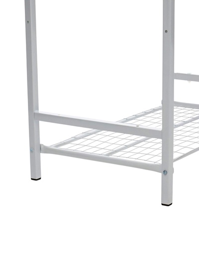 Подставка для цветов, 208×40×177 см, 8 полок, 3 секции, белая