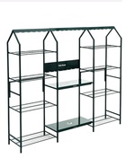 Подставка для цветов, 208×40×177 см, 8 полок, 3 секции, зелёная  (артикул 10990793)  большой выбор товаров оптом и в розницу по низким ценам с доставкой