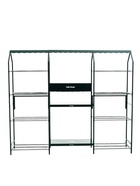 Подставка для цветов, 208×40×177 см, 8 полок, 3 секции, зелёная - Фото 2