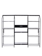 Подставка для цветов, 208×40×177 см, 8 полок, 3 секции, чёрная  (артикул 10990794)  большой выбор товаров оптом и в розницу по низким ценам с доставкой